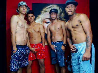 4_latinos naked stripping on cam for live sex video chat