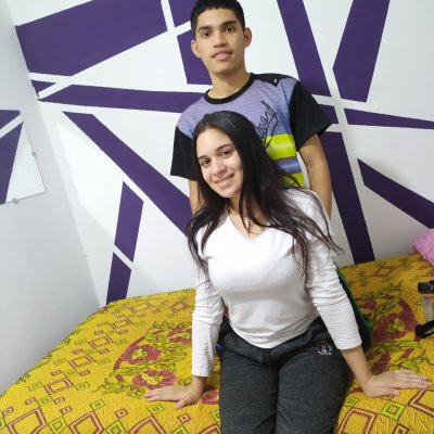 AbbyAndFred naked stripping on cam for live sex video chat