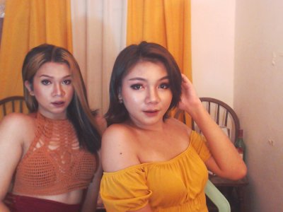 Youngtwinasian naked stripping on cam for live sex video chat