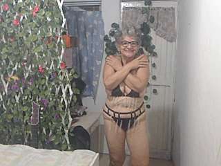 FunnyGrandma naked stripping on cam for live sex video chat