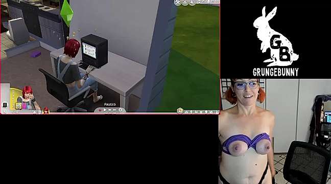 GrungeBunny naked stripping on cam for live sex video chat