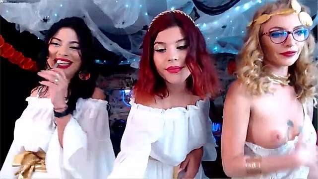 GodessesOfPleasure naked stripping on cam for live sex video chat